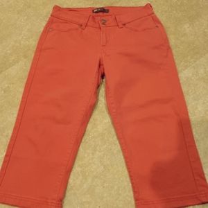 Levi Strauss Pink Capris size 10 double button